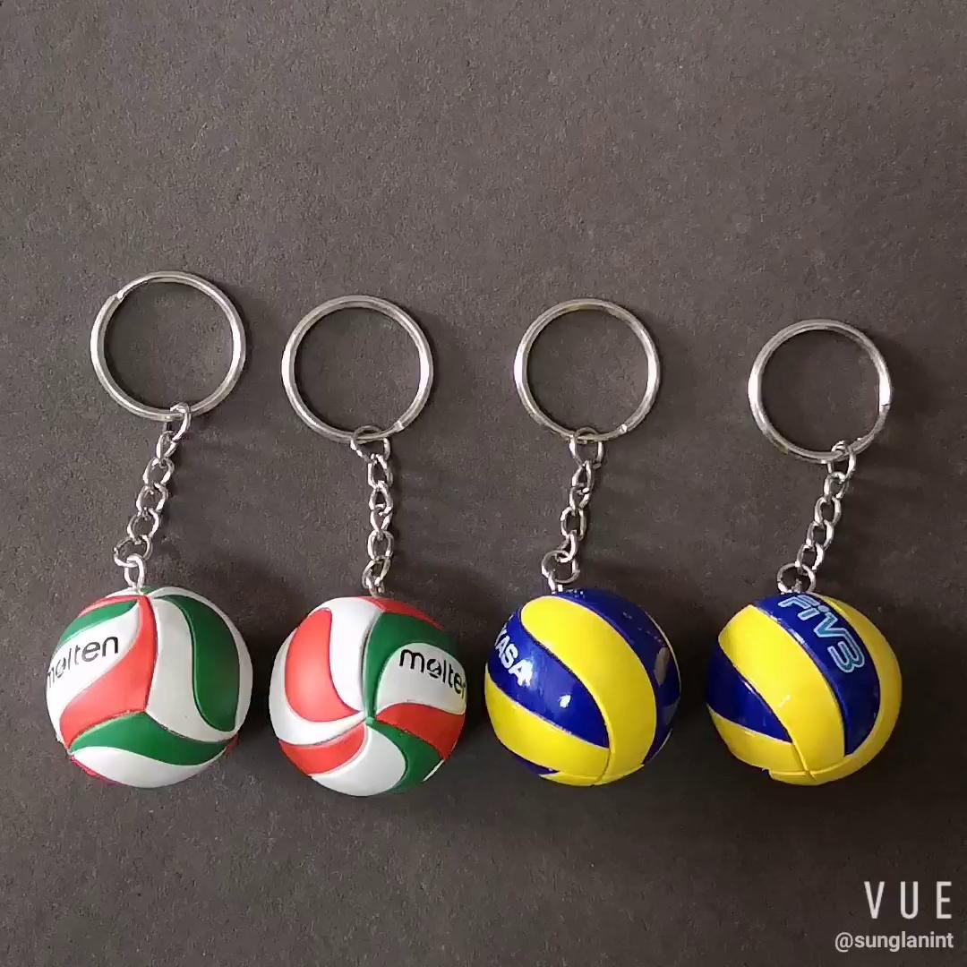 wholesale cheap 3d plastic volleyball keychains - Xiamen Sunglan Imp