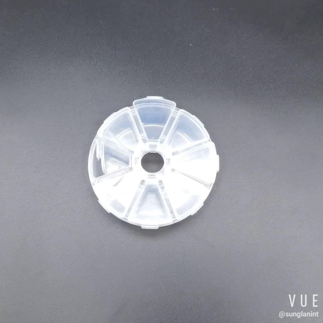 8 compartments round ufo plastic storage box - Xiamen Sunglan Imp ...